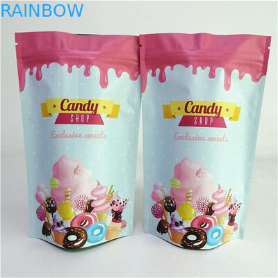 पर्यावरण के अनुकूल प्लास्टिक Mylar स्टैंडिंग एल्यूमीनियम पन्नी ज़िपर बैग गंध सबूत अनुकूलित मुद्रित