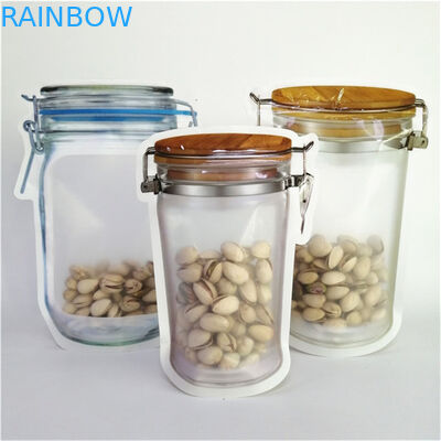 उच्च गुणवत्ता वाले कस्टम डिजिटल प्रिंटिंग पीई पुनर्नवीनीकरण प्लास्टिक खाद्य पैकेजिंग बैग