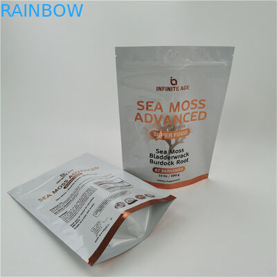 10 रंगों तक स्वीकार्य उपलब्ध आसान आंसू लाइन खड़े हो जाओ बैग थर्मल सील ज़िपर शीर्ष