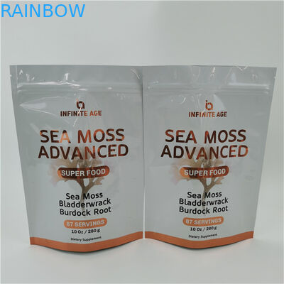 10 रंगों तक स्वीकार्य उपलब्ध आसान आंसू लाइन खड़े हो जाओ बैग थर्मल सील ज़िपर शीर्ष