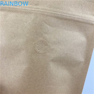 अनुकूलित आकार और डिजाइन आवश्यकताएं रंगीन मुद्रण क्राफ्ट पेपर स्नैक खाद्य पैकेजिंग बैग