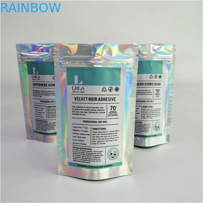 थोक अनुकूलित लोगो डिजिटल मुद्रण प्लास्टिक पीईटी चिकनी उपयुक्त मूल्य ज़िपर के साथ खड़े हुए थैले