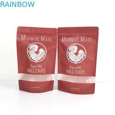 खाद्य पैकेजिंग ग्रेवर प्रिंटिंग Mylar Doypack with Window पर्यावरण के अनुकूल और अनुकूलित