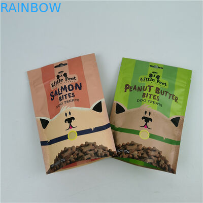 शीर्ष अनुरोधित उत्पाद उच्च गुणवत्ता वाले मैट ज़िपर पालतू भोजन बैग खड़े हो जाओ बैग