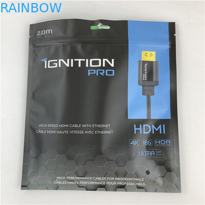 थ्री साइड सील माइलर पैकेजिंग बैग फ्लैट पॉकेट विथ ज़िपर स्वीकार्य 10 रंग तक उपलब्ध