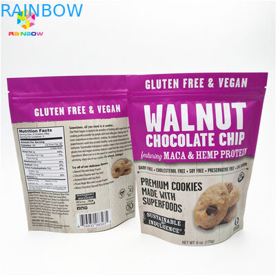 मैट फिनिश रंगीन मुद्रण एल्यूमीनियम पन्नी Mylar Doypack अनुकूलित आकार और डिजाइन के साथ