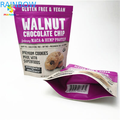 मैट फिनिश रंगीन मुद्रण एल्यूमीनियम पन्नी Mylar Doypack अनुकूलित आकार और डिजाइन के साथ