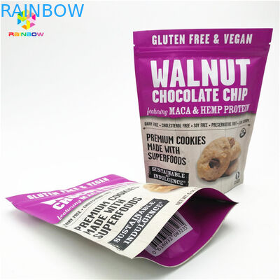 मैट फिनिश रंगीन मुद्रण एल्यूमीनियम पन्नी Mylar Doypack अनुकूलित आकार और डिजाइन के साथ