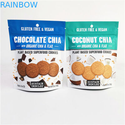 कस्टम लोगो मुद्रित एल्यूमीनियम पन्नी Mylar Doypack Gravure मुद्रण सतह हैंडलिंग के साथ