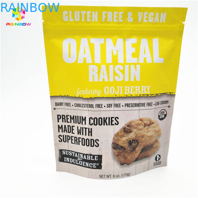 पर्यावरण के अनुकूल और सुरक्षित सामग्री स्नैक पैकेजिंग बैग स्वीकार किए जाते हैं 10 रंग तक उपलब्ध हैं