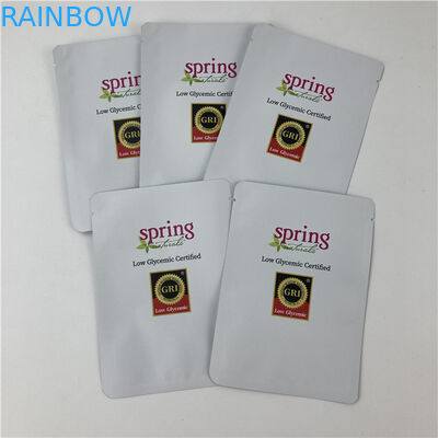 लीक प्रूफ थ्री साइड सील माइलर पैकेजिंग बैग विथ ज़िपर कस्टमाइज्ड साइज डिज़ाइन