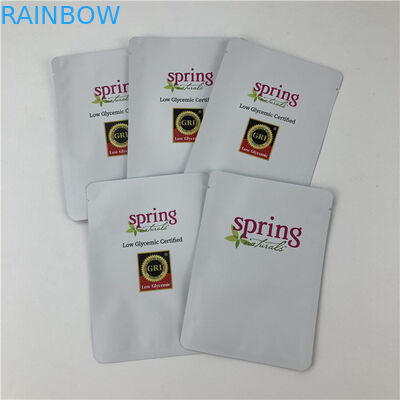 लीक प्रूफ थ्री साइड सील माइलर पैकेजिंग बैग विथ ज़िपर कस्टमाइज्ड साइज डिज़ाइन