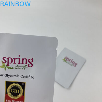 लीक प्रूफ थ्री साइड सील माइलर पैकेजिंग बैग विथ ज़िपर कस्टमाइज्ड साइज डिज़ाइन