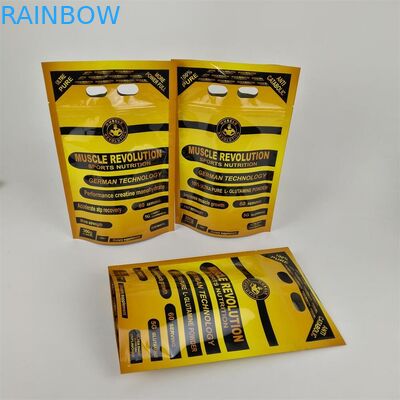 डिजिटल प्रिंटिंग प्लास्टिक के साथ प्रोटीन पाउडर ज़िपलॉक खाद्य पैकेजिंग बैग