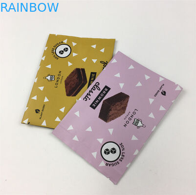 नमी प्रतिरोधी 200 ग्राम बैक साइड सील बैग कुकीज़ चॉकलेट टियर नच बैग