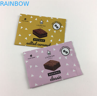 नमी प्रतिरोधी 200 ग्राम बैक साइड सील बैग कुकीज़ चॉकलेट टियर नच बैग