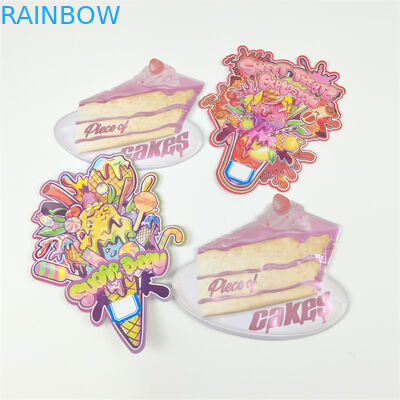 डाई कट 3.5 ग्राम विशेष आकार बैग कुकीज़ कैंडी स्नैक खड़े हो जाओ ज़िपर बैग