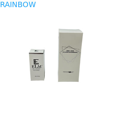 ग्रेवरेज प्रिंटिंग के साथ कॉस्मेटिक के लिए कस्टम सफेद कार्डबोर्ड 350 ग्राम पैकेजिंग बॉक्स