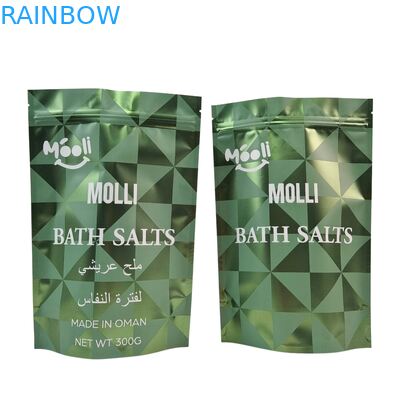 शरीर स्क्रब के लिए प्लास्टिक पैकेजिंग बैग स्नान नमक प्राकृतिक भिगोना जिपर के साथ Mylar बैग