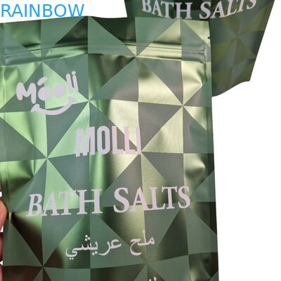 शरीर स्क्रब के लिए प्लास्टिक पैकेजिंग बैग स्नान नमक प्राकृतिक भिगोना जिपर के साथ Mylar बैग