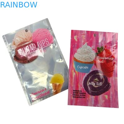 कस्टम डिजाइन स्व-सीलिंग आर्द्रता-प्रूफ हीट-सील ज़िपर पारदर्शी फ्रंट एल्यूमीनियम पन्नी वापस चीनी के लिए Mylar प्लास्टिक बैग