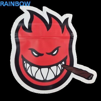 कस्टम आकार 3.5g डिस्प्ले बॉक्स मायलर बैग्स चाइल्ड प्रूफ सॉफ्ट टच डाई कट बैग 1g 3.5g 7g 14g 28g खाद्य प्लास्टिक के लिए