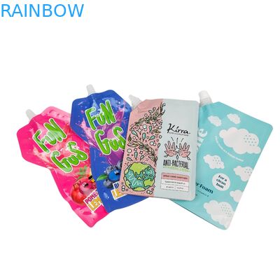 कॉस्मेटिक पेय लोशन नोजल बैग के लिए स्पout के साथ लिक्विड प्लास्टिक स्टैंड अप पाउच स्क्वीज पैकेजिंग बैग