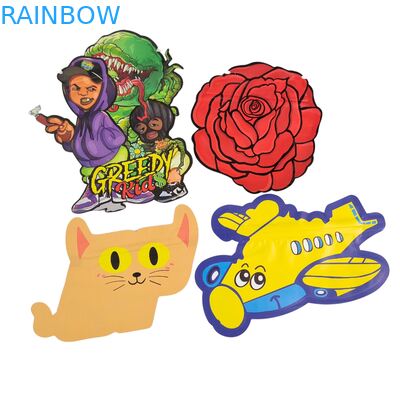 अनियमित पुन: सीलबंद 3.5g चाइल्डप्रूफ माइलर बैग डिजिटल प्रिंट PET ज़िप लॉक पैकेजिंग खाद्य गममी कुकीज़ के लिए