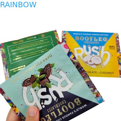 खाद्य एल्यूमीनियम पन्नी बैग बैक सील छोटे प्लास्टिक Mylar ओट चॉकलेट ऊर्जा पट्टी कुकी स्नैक कैंडी पैकेजिंग बैग