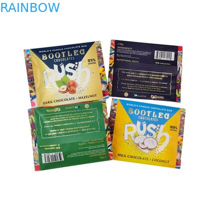 खाद्य एल्यूमीनियम पन्नी बैग बैक सील छोटे प्लास्टिक Mylar ओट चॉकलेट ऊर्जा पट्टी कुकी स्नैक कैंडी पैकेजिंग बैग