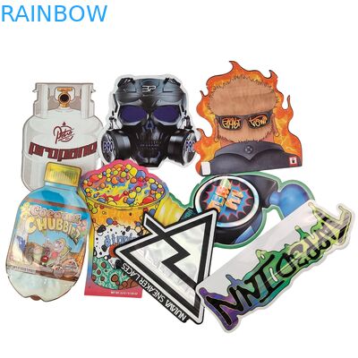 कस्टमाइज्ड लोगो 3.5g 7g 14g रीसीलेबल PE प्लास्टिक फूड सील पैकेजिंग ज़िप लॉक फॉयल पाउच चाइल्ड स्मेल प्रूफ हर्ब गमी माइलर बैग