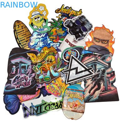 कस्टमाइज्ड लोगो 3.5g 7g 14g रीसीलेबल PE प्लास्टिक फूड सील पैकेजिंग ज़िप लॉक फॉयल पाउच चाइल्ड स्मेल प्रूफ हर्ब गमी माइलर बैग