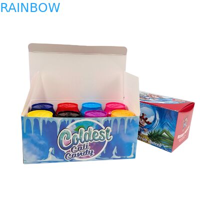 पीईटी प्लास्टिक खाद्य बॉक्स 3.5 ग्राम सोडा कैंडी कैन घुमावदार ढक्कन के साथ