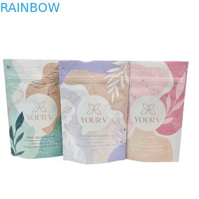 बाथ सॉल्ट 4OZ 5OZ के लिए कस्टम बायोडिग्रेडेबल माइलर बैग स्टैंड अप पाउच