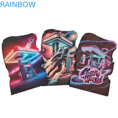 बाल-प्रूफ ज़िपर के साथ कस्टम डाई कट मायलर बैग 3.5g-28g