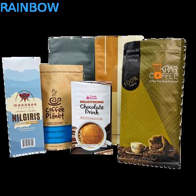 वाल्व के साथ कस्टम स्टैंड अप ज़िपर कॉफी बीन बैग