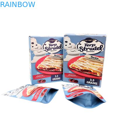 कस्टम 3.5g 7g 14g गंध प्रूफ मायलर बैग बॉक्स के साथ