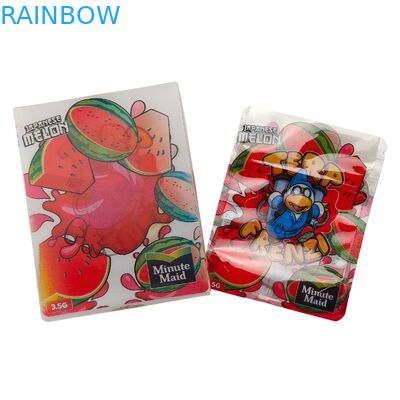 स्नैक पैकेजिंग के लिए कस्टम 3.5g चाइल्डप्रूफ माइलर बैग