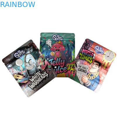 खाद्य पैकेजिंग के लिए कस्टम 3.5g-28g रीसेलेबल माइलर बैग