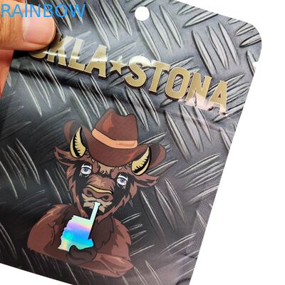 खाद्य पैकेजिंग के लिए कस्टम 3.5g-28g रीसेलेबल माइलर बैग