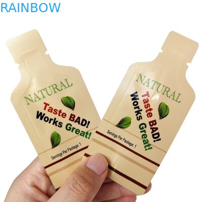 कस्टमाइज्ड साइज़ हीट सील कॉस्मेटिक सैंपल सैशे एल्यूमिनियम फॉयल बैग कस्टमाइज्ड लोगो के साथ