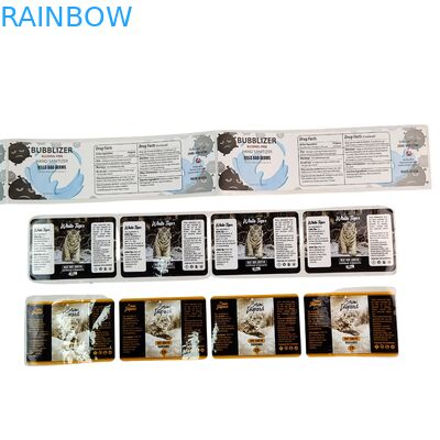 चिपकने वाला विनाइल पीवीसी पेपर स्टिकर वाटरप्रूफ यूवी होलोग्राम मुद्रित व्यक्तिगत लोगो पैकेजिंग स्क्रैपबुक पेपर के लिए लेबल