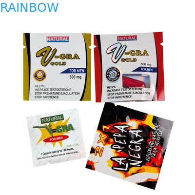 गोलियों, टैबलेट और औषधीय कैप्सूल के लिए कस्टम आकारों के साथ खाद्य-ग्रेड हीट सील प्लास्टिक जिपर बैग