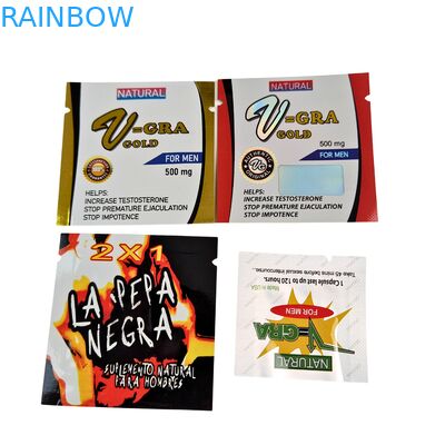 गोलियों, टैबलेट और औषधीय कैप्सूल के लिए कस्टम आकारों के साथ खाद्य-ग्रेड हीट सील प्लास्टिक जिपर बैग