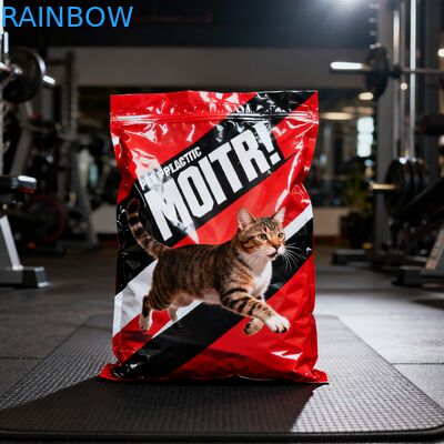 कस्टम बायोडिग्रेडेबल पशु फ़ीड खाद्य पैकेजिंग Mylar बैग साइड Gusset बैग कुत्ता बिल्ली पालतू भोजन वाल्व के साथ जिपर बैग