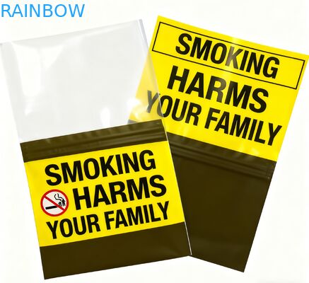 प्री-रोल्ड बैग ज़िपलॉक खाद्य पैकेजिंग खाद्य ग्रेड तीन पक्षीय सील बैग तंबाकू के लिए प्लास्टिक Mylar बैग