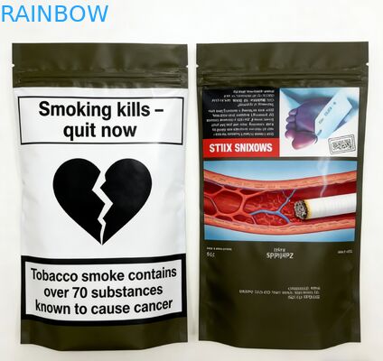 स्नैक पैकेजिंग के लिए कस्टम मुद्रित खाद्य ग्रेड गंध प्रूफ मायलर ज़िप लॉक बैग स्टैंड अप पाउच