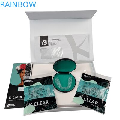 कस्टम लक्जरी चुंबकीय दंत ब्रैकेट किट बॉक्स 350 ग्राम मोटाई के साथ ऑर्थोडॉन्टिक एलाइनर पैकेजिंग बॉक्स