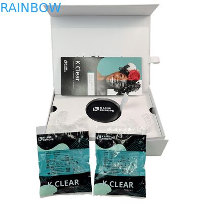 अनुकूलित लोगो दंत ब्रैकेट किट बॉक्स ऑर्थोडॉन्टिक एलाइनर पैकेजिंग बॉक्स पेपर के साथ डालें दांत एलाइनर पैकेजिंग बॉक्स