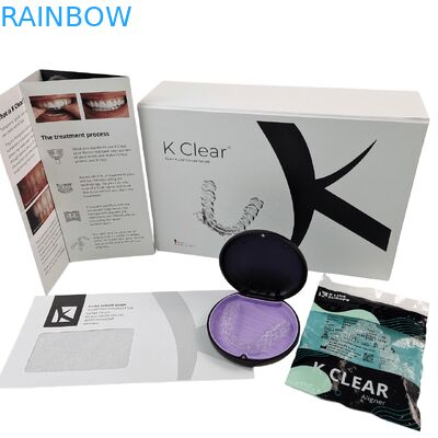 दंत पैकेजिंग के लिए चुंबकीय बंद के साथ कस्टम लोगो रिसाइकिल करने योग्य ऑर्थोडोंटिक बॉक्स